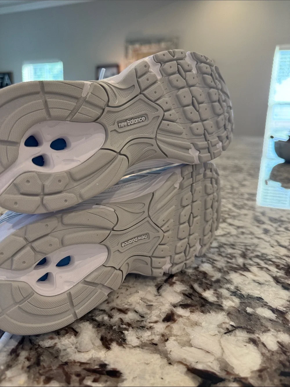New Balance White Polka Dot Retro Runner Sneakers